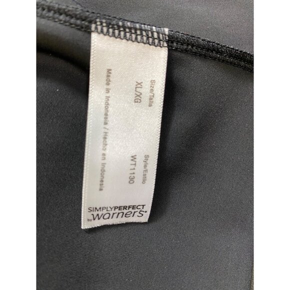 Black Slip Dress XL Simply‎ Perfect By Warners Shapewear Sexy Bodycon Smoothing - Picture 5 of 6